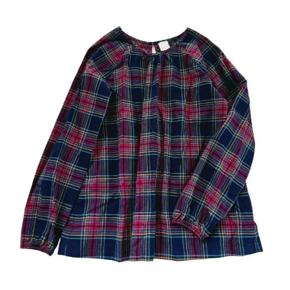 Hanna Andersson Plaid Tunic 14/16 Girl EUC Fall Winter School